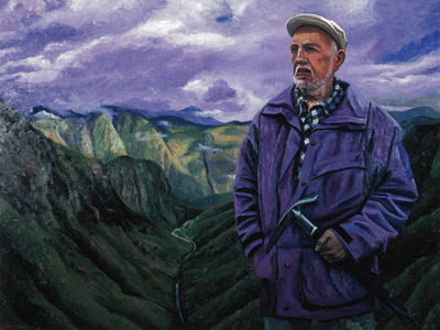 Commissioned portrait of Hamish MacInnes, Scottish Mountaineer. For The Scottish National Portrait Gallery 2002